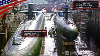 Four Nuclear Submarines Enter Drydock & Dismantle