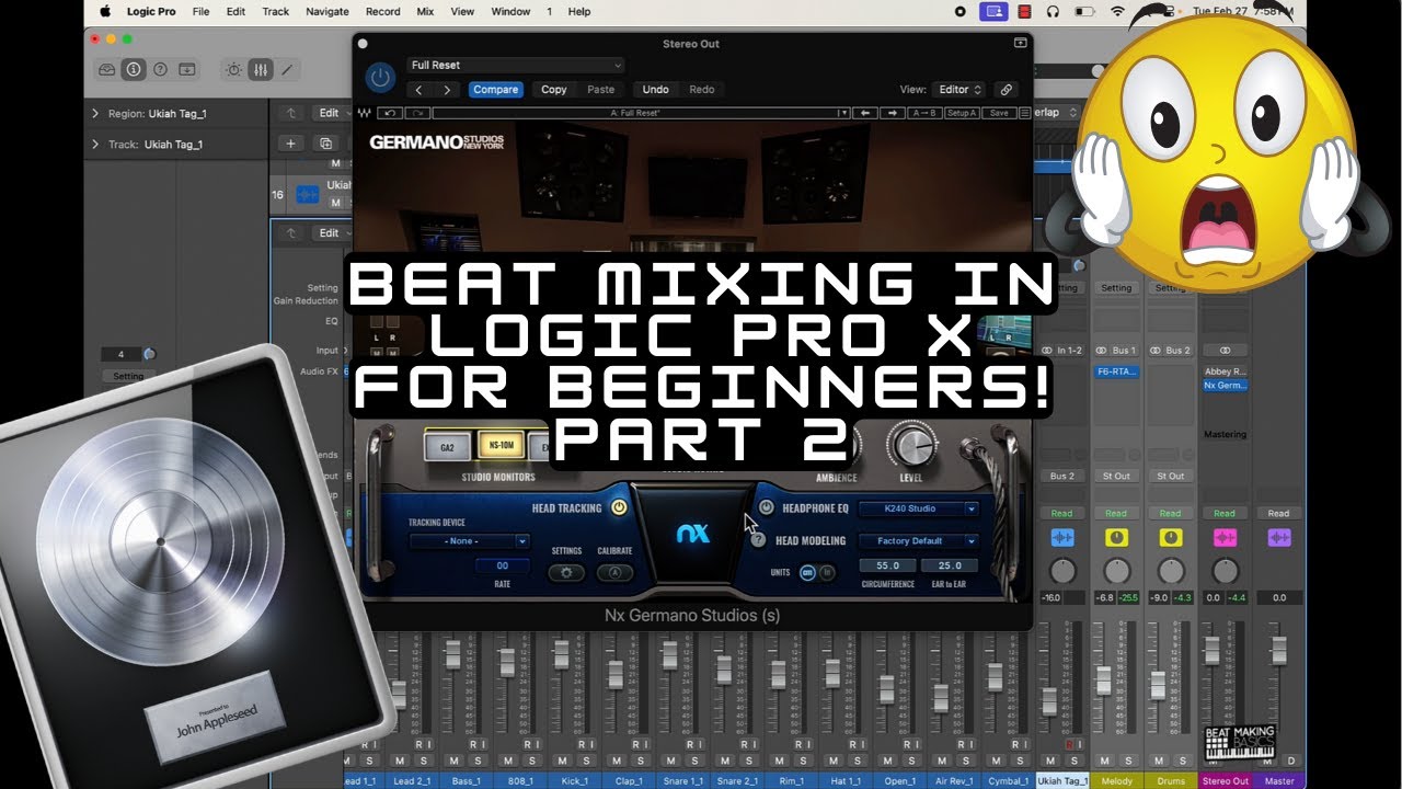 Beat Mixing Basics In Logic Pro X - For Beginners (Part 2) - YouTube