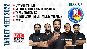NEET 2022 - LAWS OF MOTION, NEURAL CONTROL, THERMODYNAMICS, PRINCIPLES OF INHERITANCE, WAVES