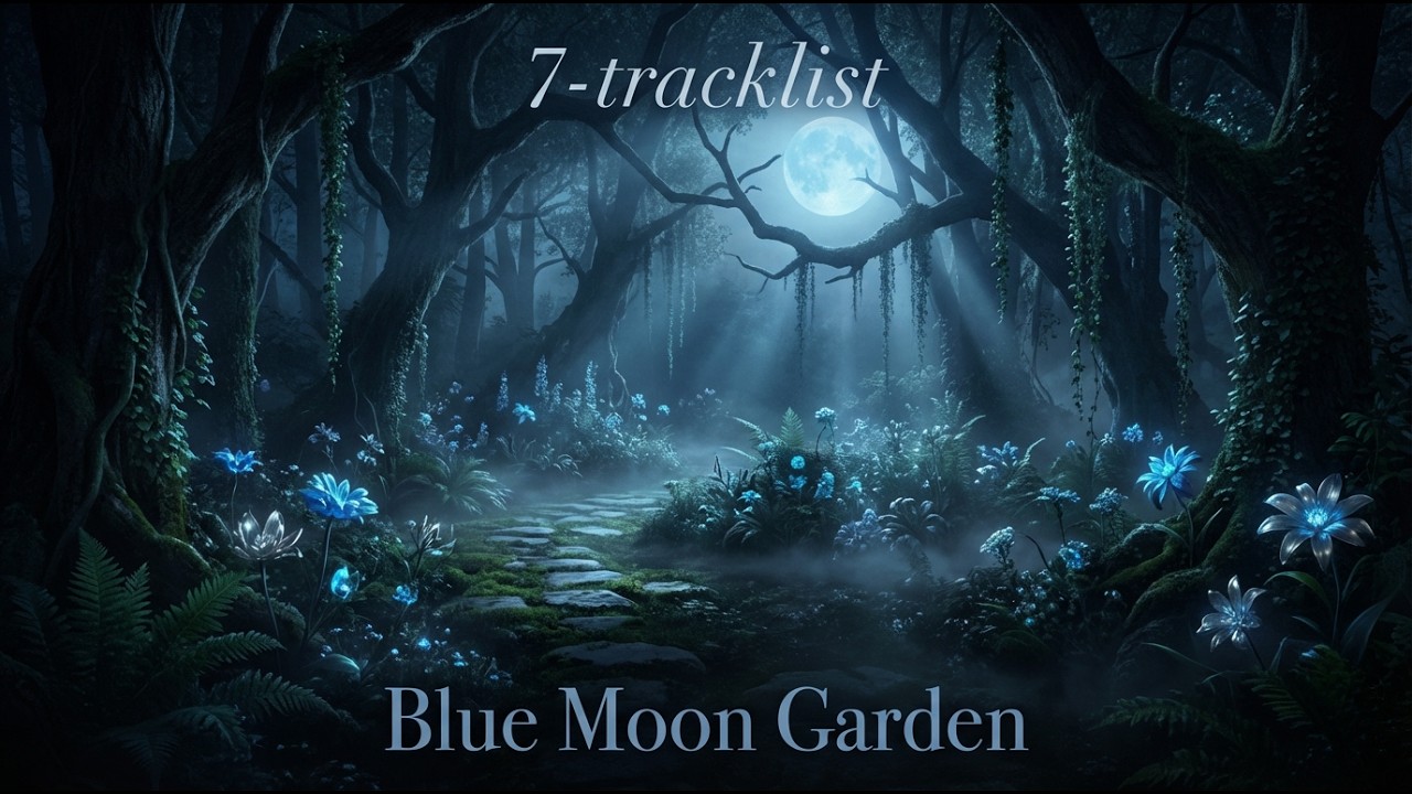 Blue Moon Garden 🌙 Monday Calm Playlist | Ambient Night Music for Deep Relaxation