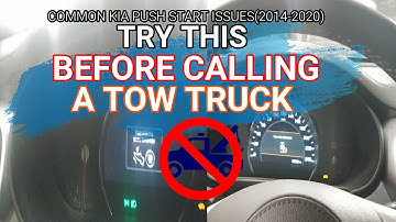 Two Common Kia Push Start Issues(2014-2020)