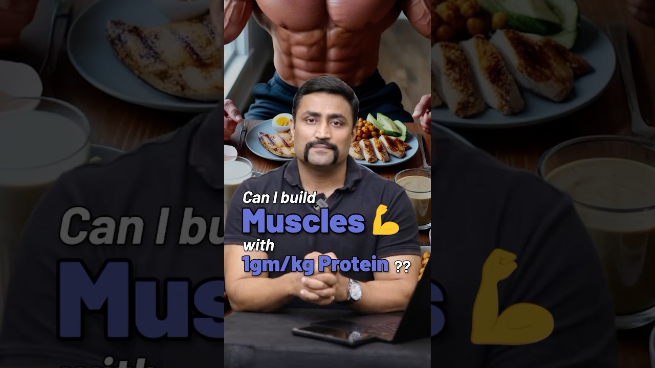 Can I build Muscles 💪with 1gm/kg Protein ?? #shorts