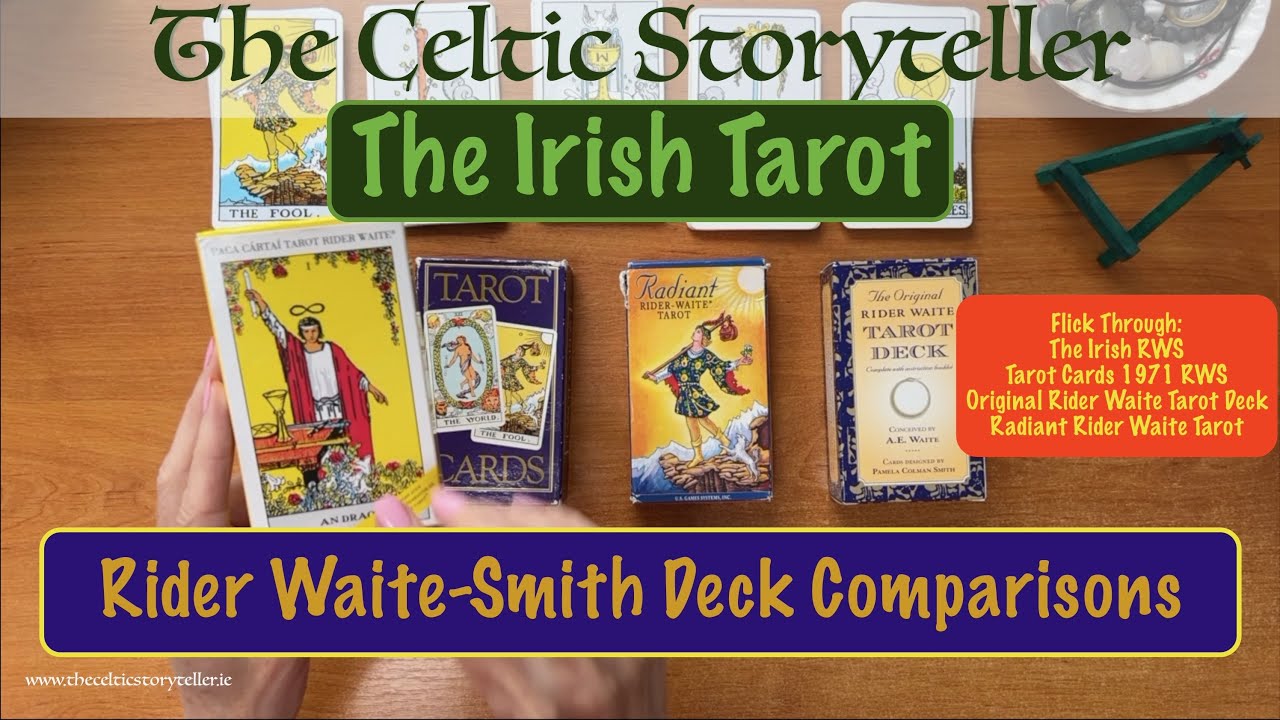 ☘️Irish🇮🇪 Rider-Waite Smith FLICK Through, COMPARISON with 3 other RWS versions: RADIANT, ORIGINAL