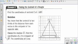 5 3 Medians and centroids