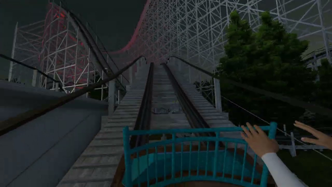 AIRPLANE COASTER | RYE PLAYLAND | NIGHTIME POV |  NO LIMITS 2