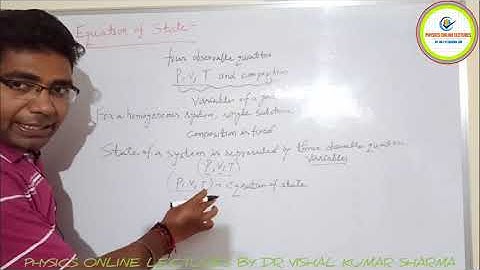 B.Sc III Sem||HEAT AND THERMODYNAMICS||LECTURE 07||EQUATION OF STATE