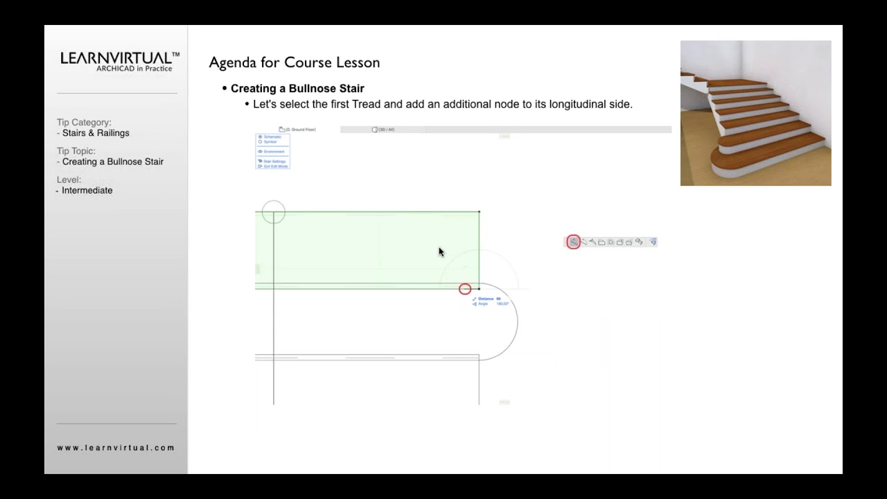 Creating a Bullnose Stair in ARCHICAD YouTube