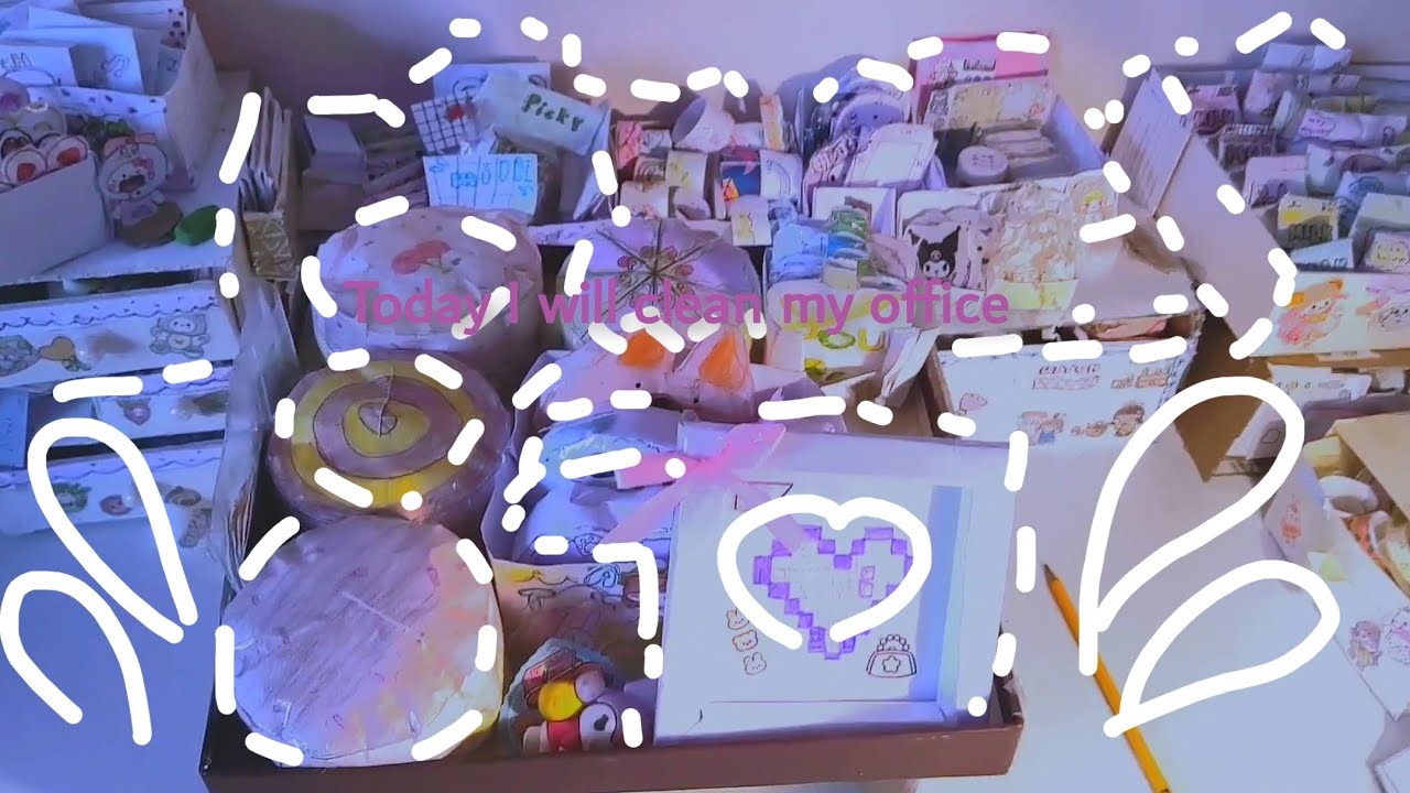 Today I will clean my office🍒💗
