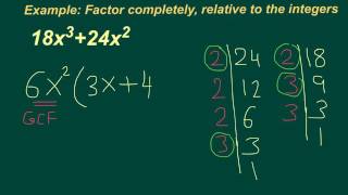 R5 Factoring out common Factor