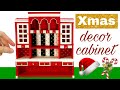 [DIY] 🎄Miniature christmas decor cabinet ⛄ミニチュア クリスマスの棚/ Cardboard craft / dollhouse