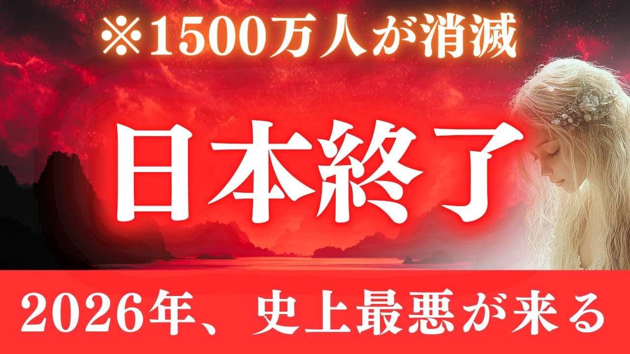 【※削除前に】今見ないと手遅れ。1500万人消滅、日本終了まであと1年。