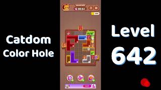 Catdom Level 642 walkthrough | Color Hole 🐱🕳️| Solutionguruji