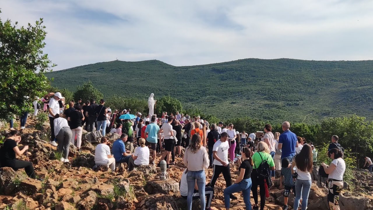 Special Moments Apparition Hill Medjugorje | Special Pilgrimage Rosary with People from Citluk