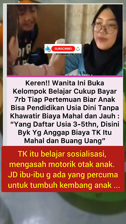 KEREN BANGET WANITA INI BUKA KELOMPOK BELAJAR TARIF 7K PERPERTEMUAN #shorts #tranding #viralvideo