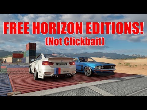 Forza Horizon 3 -HOW TO GET FREE HORIZON EDITION CARS! (Not Clickbait)