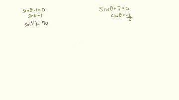 C2 - Solving Trig Equations (i)