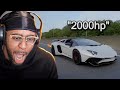 coolkid reacts to @dmodeejay 2000HP TWIN TURBO AVENTADOR RIDE ALONG!!