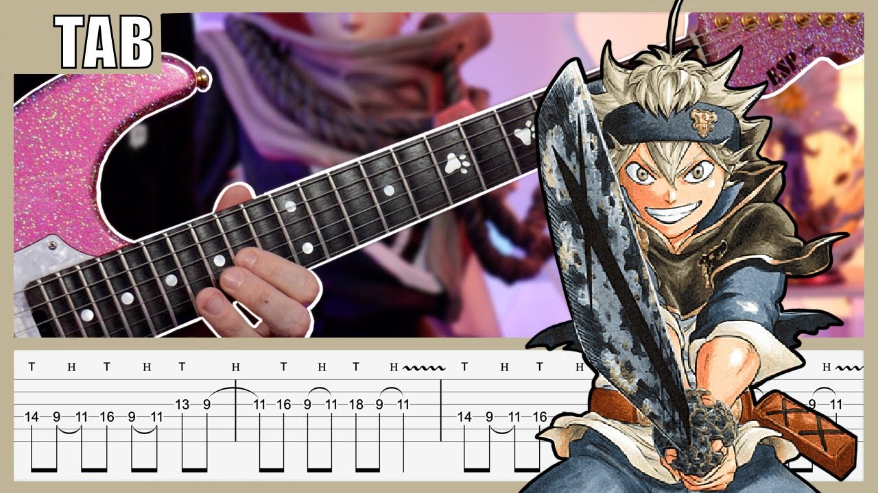 [TAB] Black Clover OP1 - Haruka Mirai Cover | Guitar Tab | Lesson | Tutorial