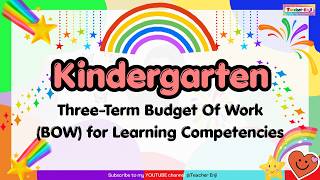 Anggaran Kerja Tiga Semester untuk Kompetensi Pembelajaran di Taman Kanak-kanak