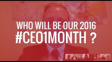 Follow us May 23-25 to see who will be our 2016 #CEO1MONTH