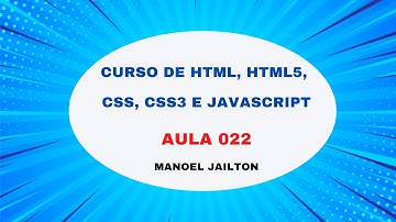 Curso de HTML HTML5 CSS CSS3 e JavaScript - Aula 022 - Como Criar Tabelas Tags Table tr th - Aula 1