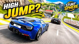 Expensive Sports Cars vs Giant Ramp Jumps! | BeamNG.drive screenshot 5