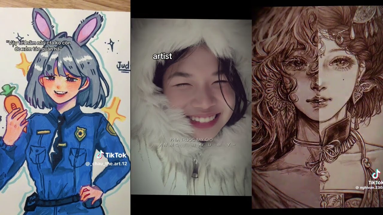 Tổng hợp dân vẽ tiktok🌷(cre:tiktok)
