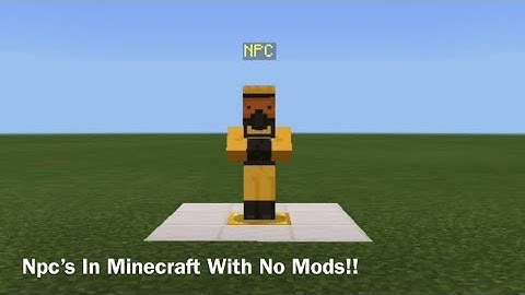 How to get Npc’s in Minecraft with no mods!