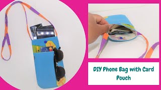 Diy Phone Bag With Card Pouch/Purse Phone Case And Credit Card Holder/Phone Sling Bag