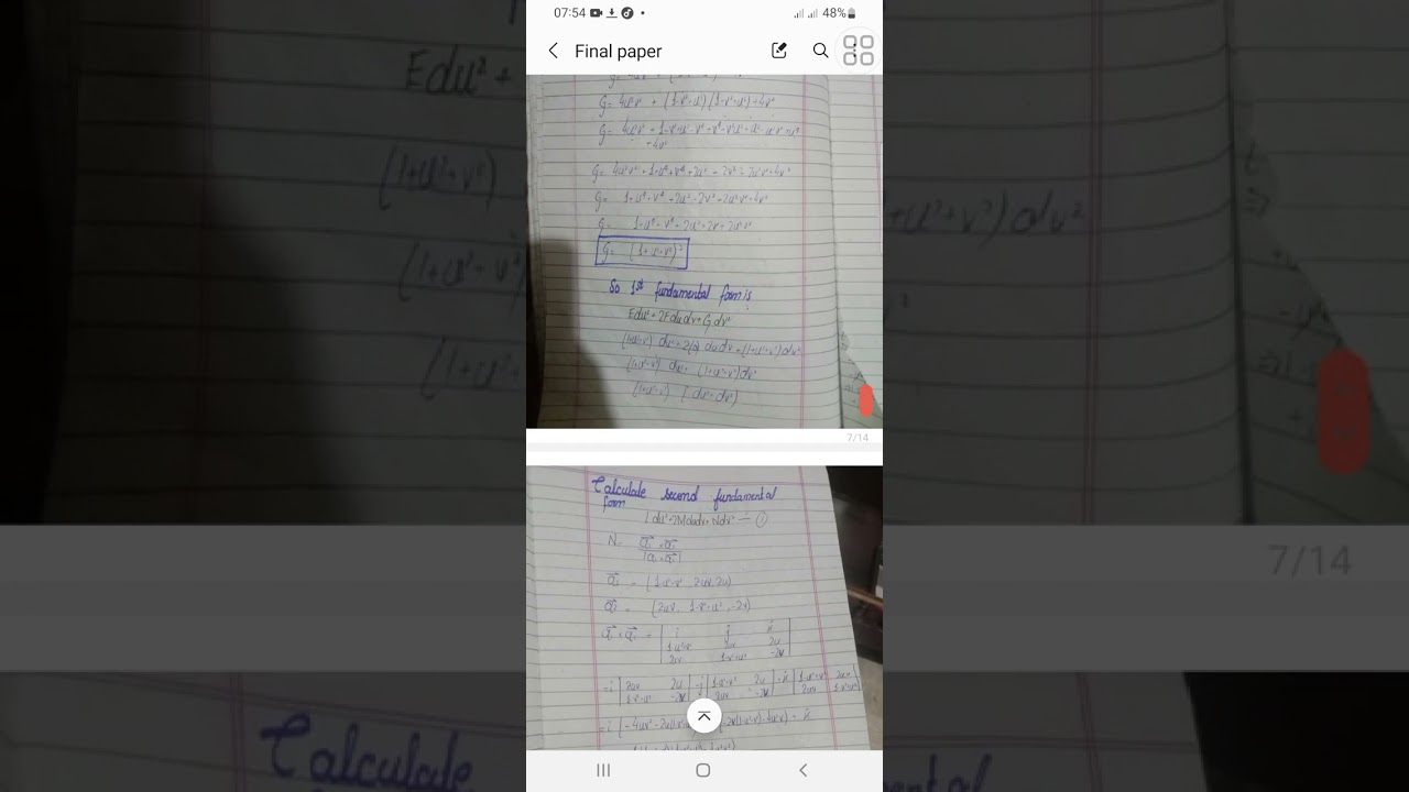 Differential geometry   gcuf  final paper  solution 