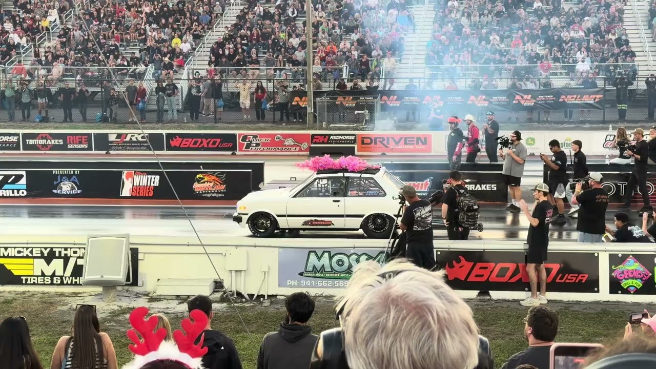 Rotary drag car at Bradington motorsports ￼