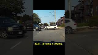 Cut Off At Tim Hortons by Multiple Cars #shorts #drivingfails