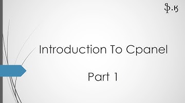 Cpanel Beginners Tutorial 1 (In Urdu)