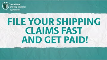 File Shipping Claims Fast with InsureShield® Shipping Insurance