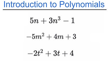 Introduction to Polynomials - Algebra 2