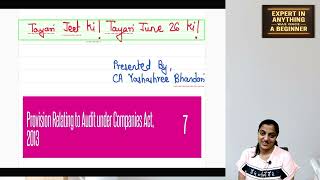 Provision Relating to Audit under Companies Act 2013- Revision-6-CA Yashashree Bhandari