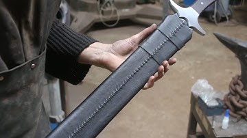 Forging a short sword, part 5, making the scabbard.