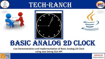 Live Implementation & Demonstration of Analog & Digital Clock in Swing GUI| Swing GUI| @TechRanch