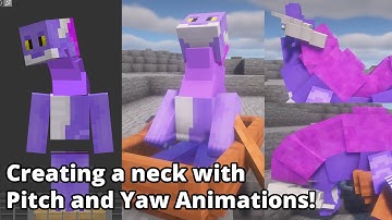 How to create a Neck and animate Pitch and Yaw in Customizable Player Models Mod for Minecraft!