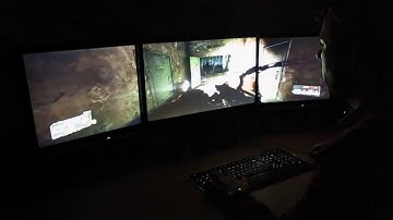 Crysis three different sized screens in Nvidia surround mode