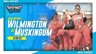 NCAA D-III Softball | Wilmington at Muskingum [4/30/22] screenshot 5