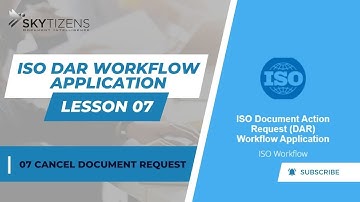 [ISO DAR Document Control] 07 Cancel Document Request