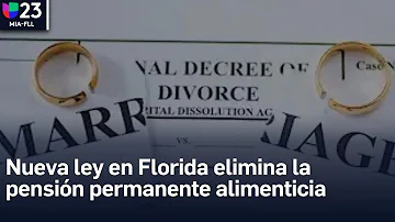 ¿Cómo dejo de pagar la pensión alimenticia permanente en Florida?