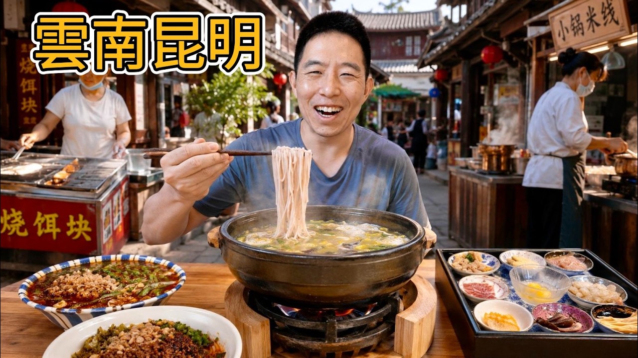 我吃遍了昆明最好吃的米線,最後一家真有點貴! 縮圖