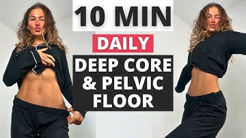 Do This 10 Min Deep Core & Pelvic Floor Workout 3x a week For FLAT TUMMY| No Repeat| No Equipment