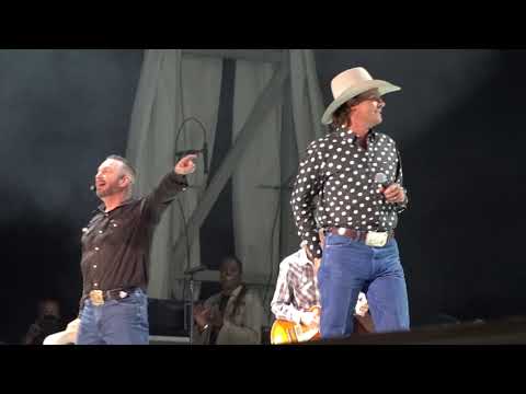 Garth Brooks and Ned LeDoux - Whatcha Gonna Do With A Cowboy  Cheyenne Frontier Days 2021 -