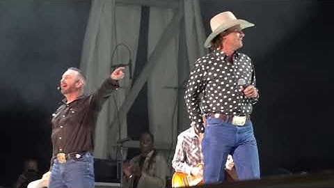 Garth Brooks and Ned LeDoux - Whatcha Gonna Do With A Cowboy  Cheyenne Frontier Days 2021 -