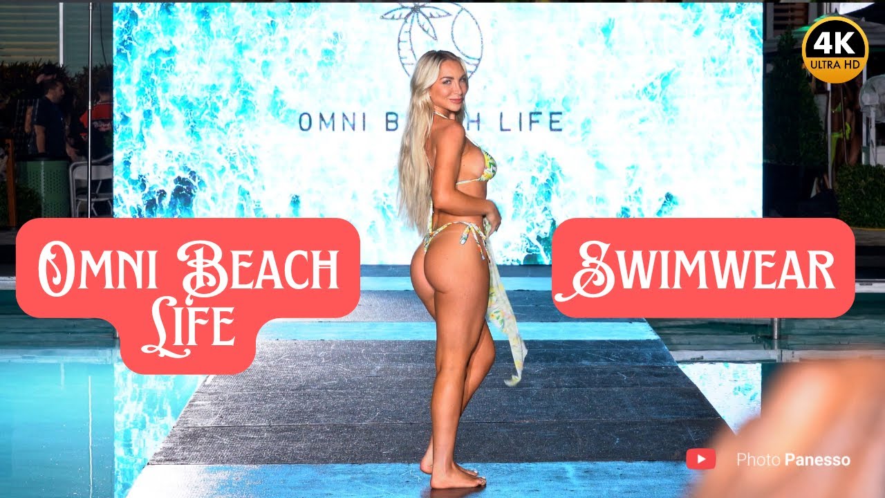 Показ бикини Omni Beach Life | Модное событие в Майами 2025 | 4K