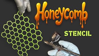 LiME LiNE Honeycomb Airbrush Stencil Live in Action!!