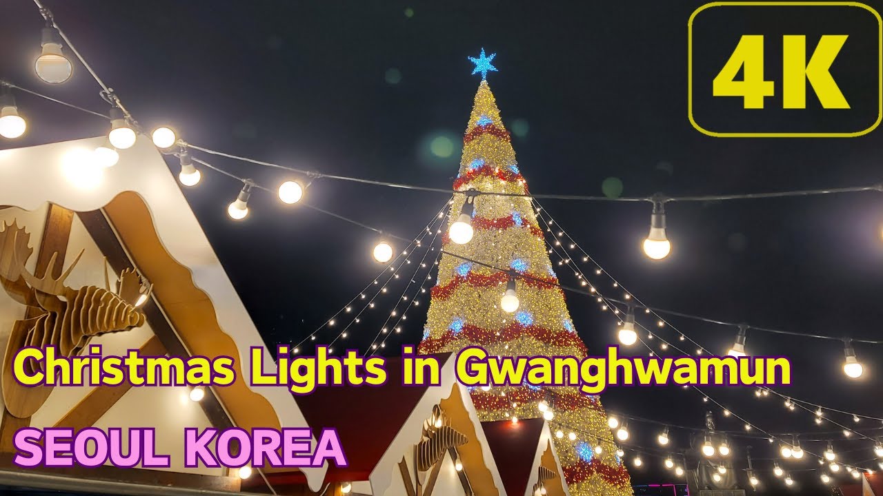 2024 Seoul Christmas Lights in Gwanghwamun Live Walk Korea 韓国ソウル光化門クリスマスライブ 한국 서울 광화문 크리스마스마켓